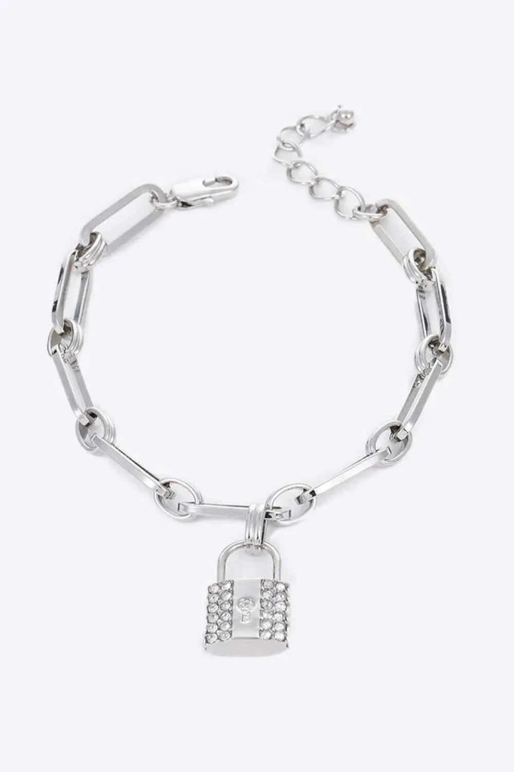 Lock Charm Chain Bracelet Bracelets - Tophatter Daily Deals